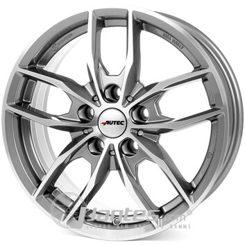 Cerchi in lega AUTEC BAVARIS (BV) Silver Poli da 16 pollici per il modello VW 1 - 5N - depuis 2007