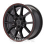 Cerchi in lega ACR AC5253 Mat Black Lip Red da 16 pollici per il modello VOLVO V60 - depuis 2010